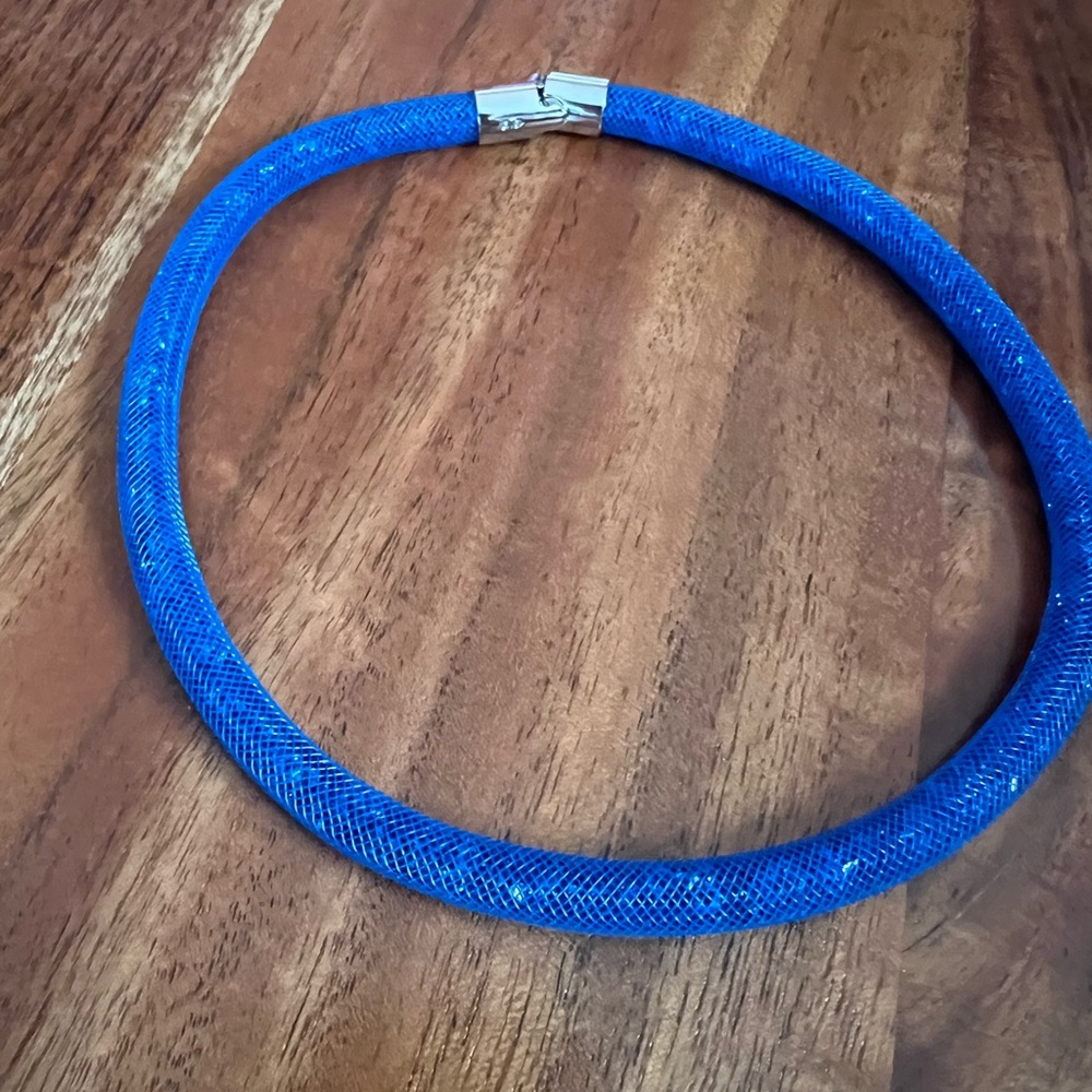 Swarovski Blue Mesh Necklace
